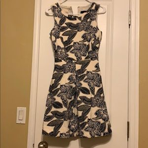 J CREW black and cream summer dress